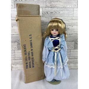 13” Musical Porcelain Doll - Goldilocks No. 12824 w/ Shipper